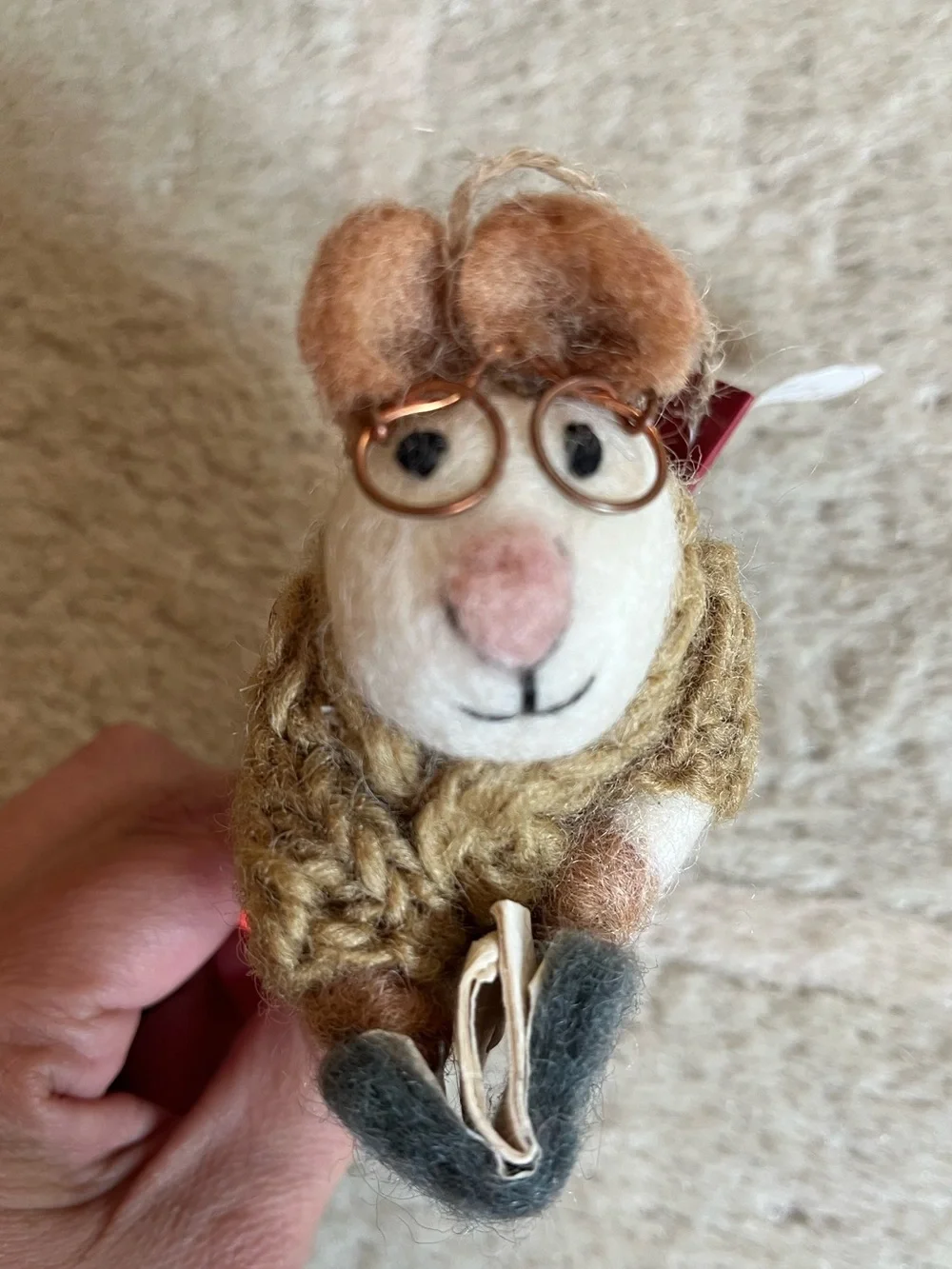 Pottery Barn Mouse Ornament
